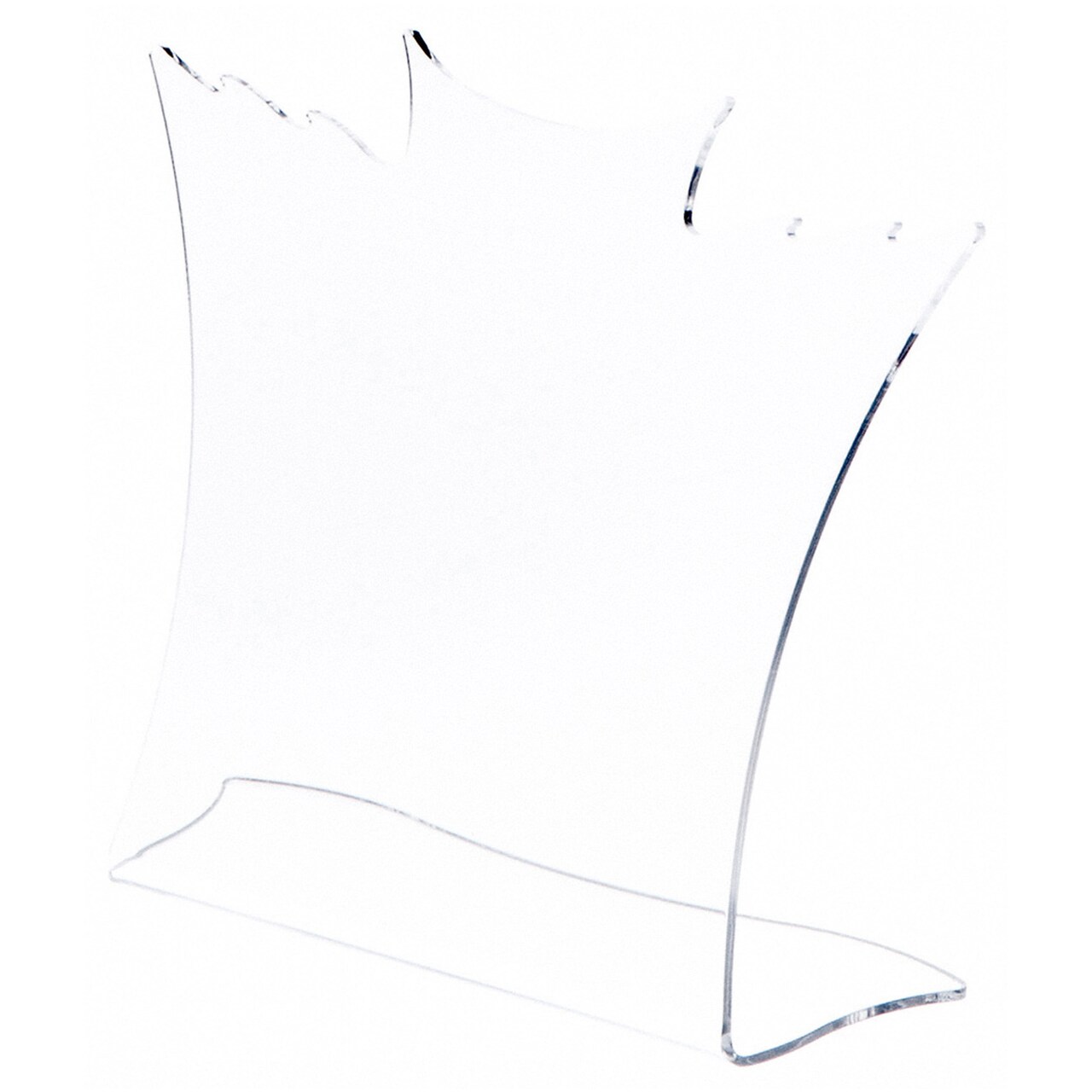 Plymor Clear Acrylic Winged Necklace Display Stand, 8.5" W x 3" D x 7.25" H